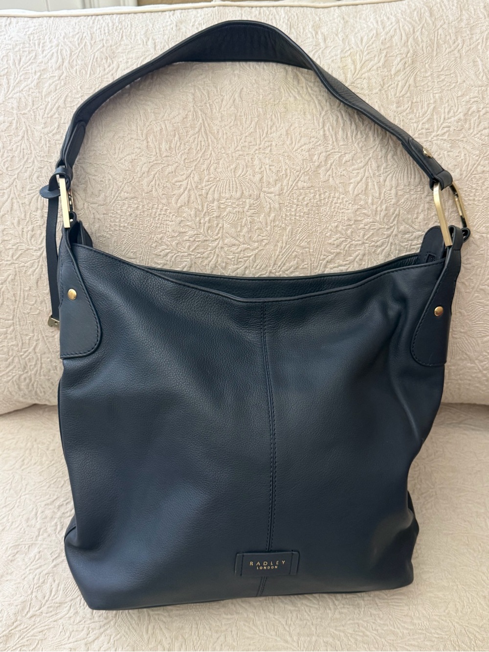 Dark Blue Leather Radley purse